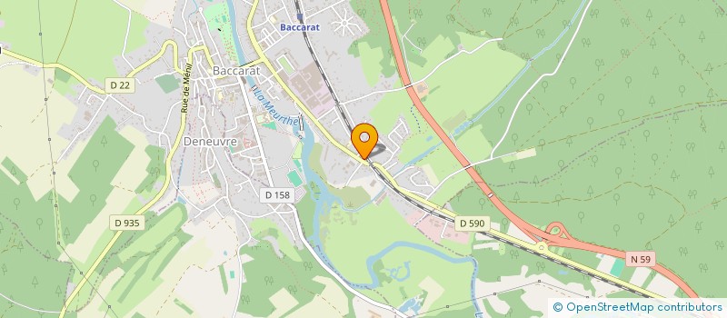 localisation de l'entreprise IRMENSUL  BACCARAT