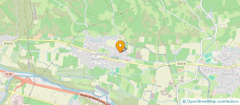 localisation de l'entreprise IROD ADRIAN ET ANDRA  CORNEILLA-LA-RIVIERE