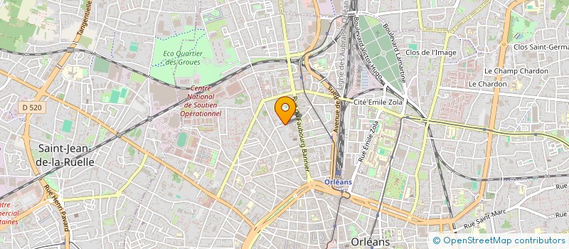 localisation de l'entreprise IRODEXA à ORLEANS