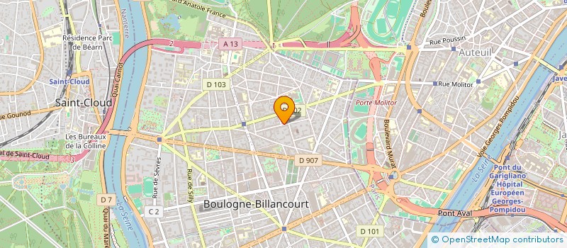 localisation de l'entreprise IROISE  BOULOGNE-BILLANCOURT