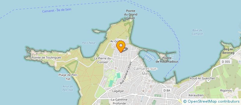 localisation de l'entreprise IROISE  CAMARET-SUR-MER