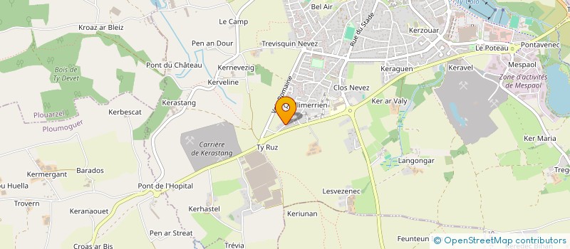 localisation de l'entreprise IROISE AVENIR à SAINT-RENAN