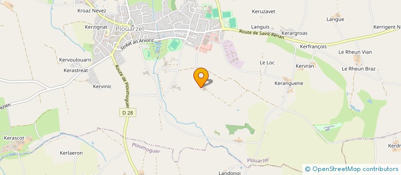 localisation de l'entreprise IROISE CONTROLE TECHNIQUE  PLOUARZEL