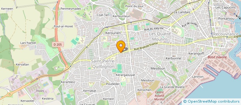 localisation de l'entreprise IROISE CONTROLES AUTOMOBILES à BREST