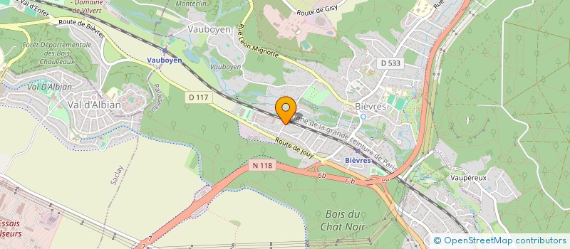 localisation de l'entreprise IROISE DEVELOPPEMENT COMMERCIAL  BIEVRES