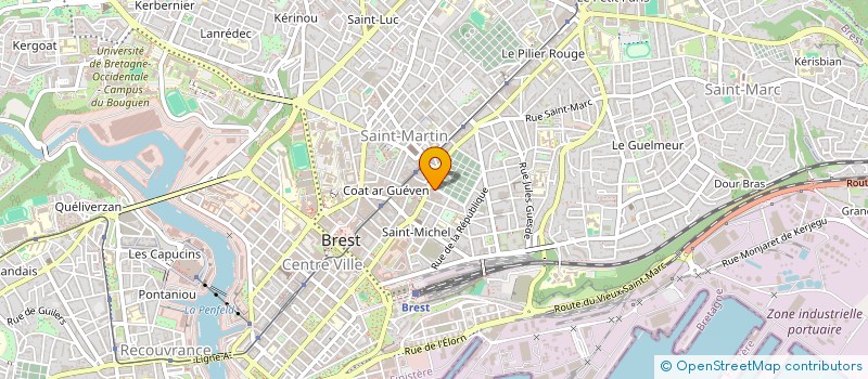 localisation de l'entreprise IROISE ELECTRONIQUE APPLICATIONS à BREST