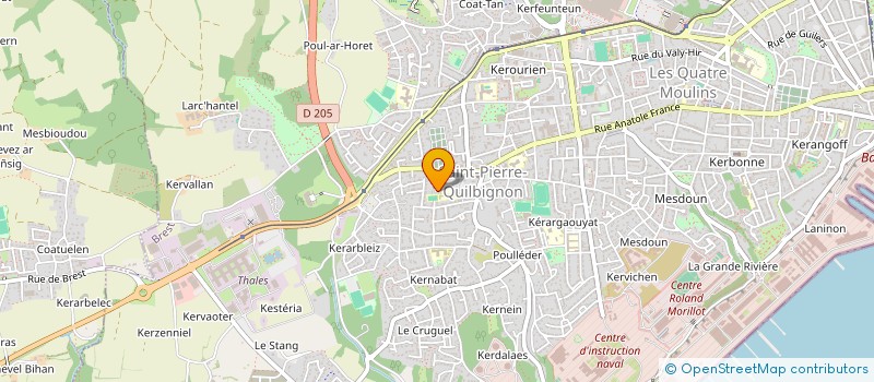 localisation de l'entreprise IROISE FOOT LOISIRS BREST à BREST