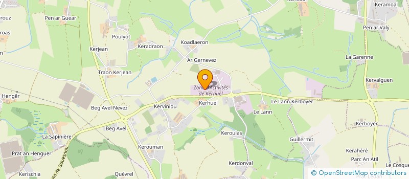 localisation de l'entreprise IROISE FOURGONS AMENAGES à MILIZAC-GUIPRONVEL