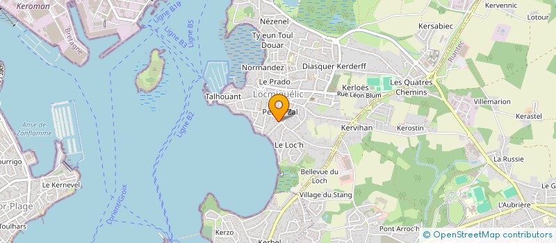 localisation de l'entreprise IROISE LOCATIONS  LOCMIQUELIC