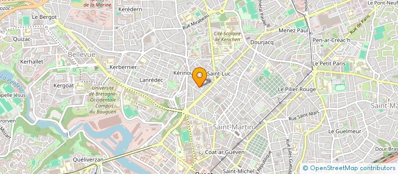 localisation de l'entreprise IROISE MARINE à BREST