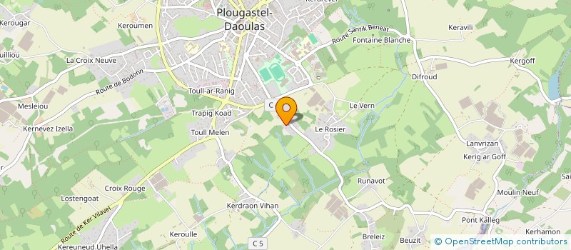 localisation de l'entreprise IROISE PROD  PLOUGASTEL-DAOULAS