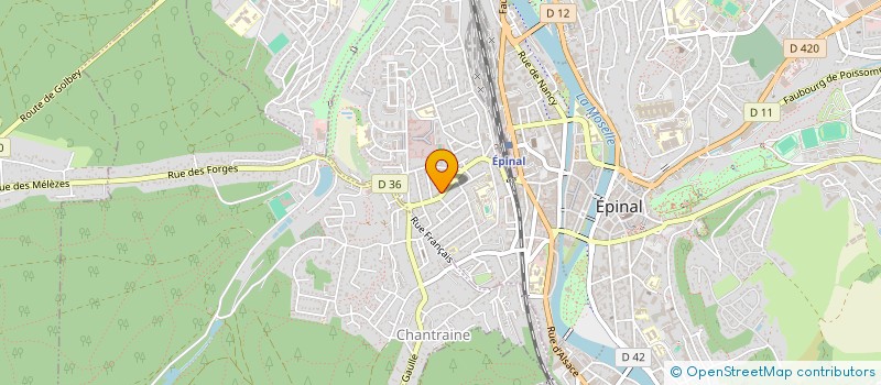 localisation de l'entreprise IRON & FEELING - PRODUCTION  EPINAL