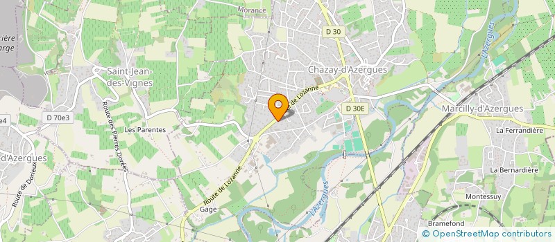 localisation de l'entreprise IRON & STEEL  CHAZAY-D'AZERGUES