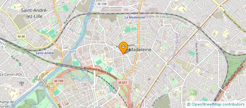 localisation de l'entreprise IROS à LA MADELEINE