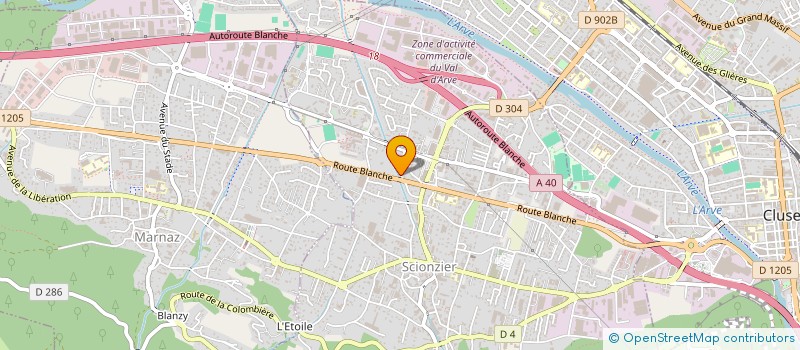 localisation de l'entreprise IROUDA EXPRESS MONT-BLANC  SCIONZIER