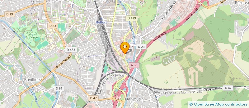 localisation de l'entreprise IRPLUS SAS à BELFORT