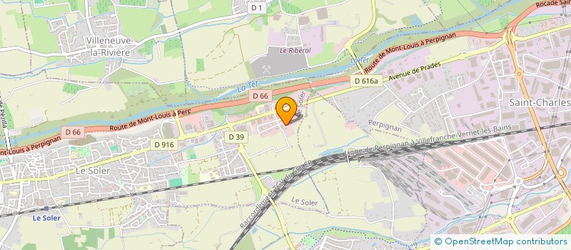 localisation de l'entreprise IRRI 66  LE SOLER