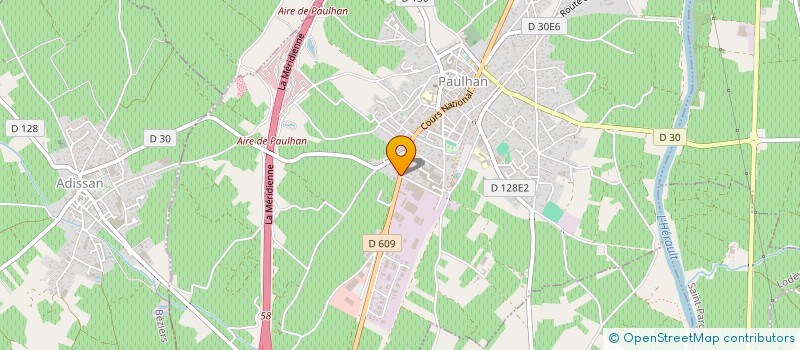 localisation de l'entreprise IRRIFRANCE DISTRIBUTION à PAULHAN