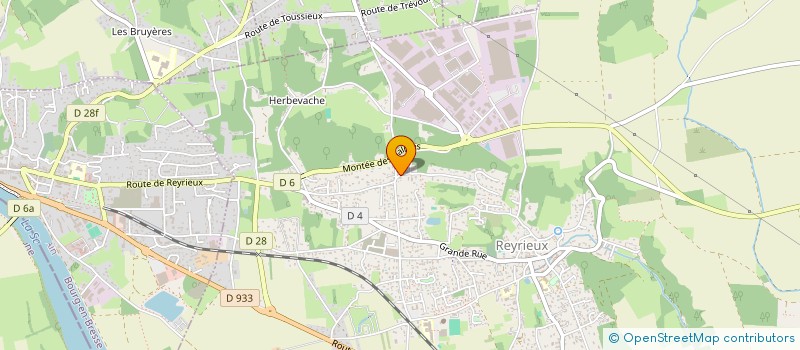 localisation de l'entreprise IRRS à REYRIEUX