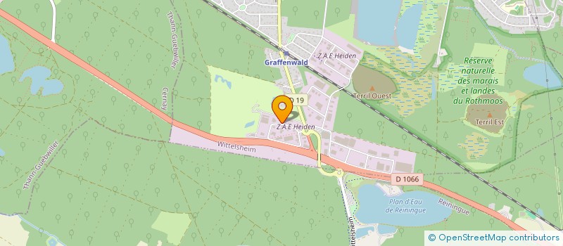 localisation de l'entreprise IRS  WITTELSHEIM