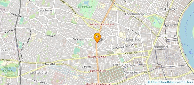 localisation de l'entreprise IRSA à BORDEAUX
