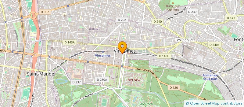 localisation de l'entreprise IRT à VINCENNES