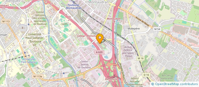 localisation de l'entreprise IRT ANTOINE DE SAINT EXUPERY à TOULOUSE