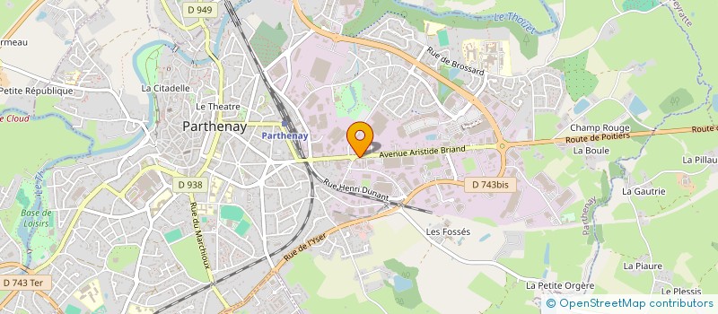 localisation de l'entreprise IRTAVAX  PARTHENAY