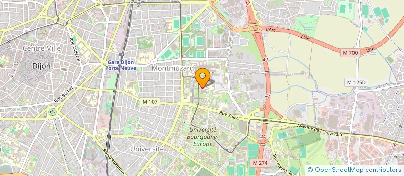 localisation de l'entreprise IRTESS  DIJON