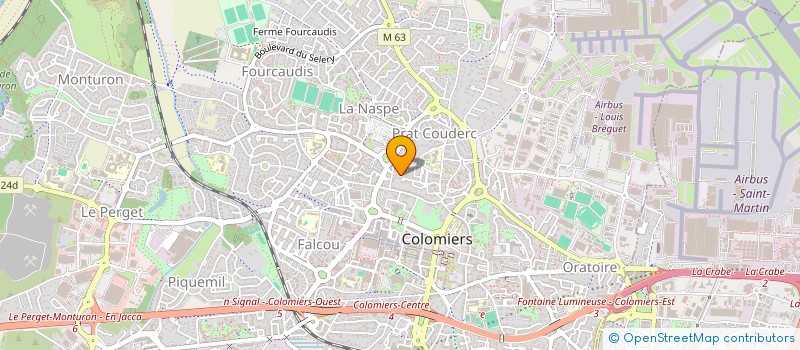 localisation de l'entreprise IRU à COLOMIERS