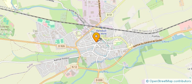 localisation de l'entreprise IRVAS  VERNEUIL D'AVRE ET D'ITON