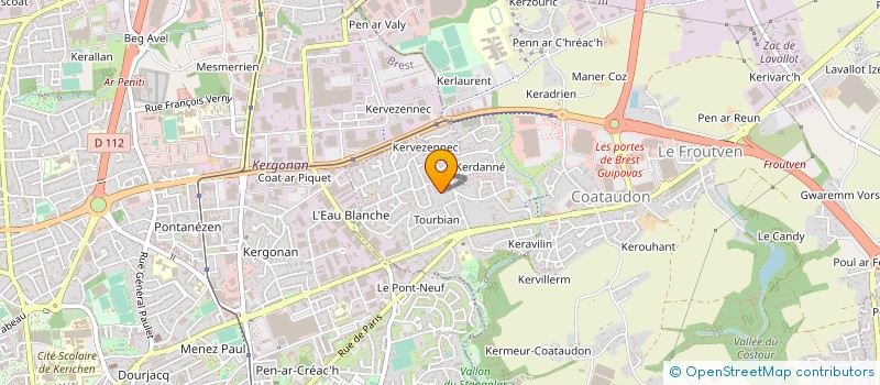 localisation de l'entreprise IRVI à GUIPAVAS