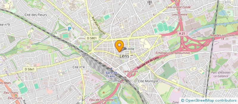 localisation de l'entreprise IRVIMMO  LENS