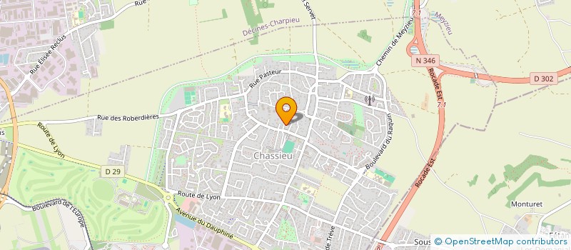 localisation de l'entreprise IRX  CHASSIEU