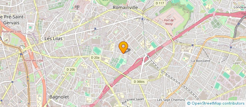 localisation de l'entreprise IRZOUNI  BAGNOLET