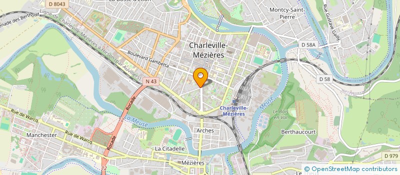 localisation de l'entreprise IS 08 à CHARLEVILLE-MEZIERES