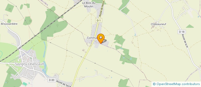 localisation de l'entreprise IS.BAT  SAVIGNY-LEVESCAULT