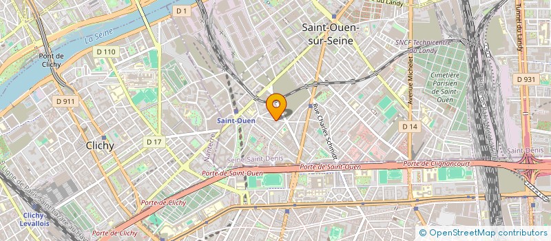 localisation de l'entreprise IS BATIMENT à SAINT-OUEN-SUR-SEINE