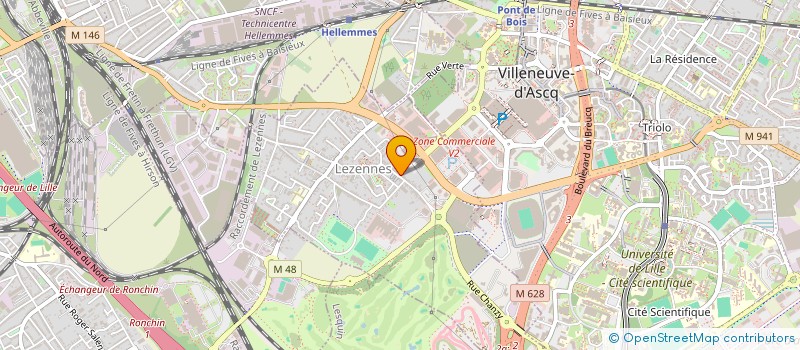 localisation de l'entreprise IS&C à LEZENNES