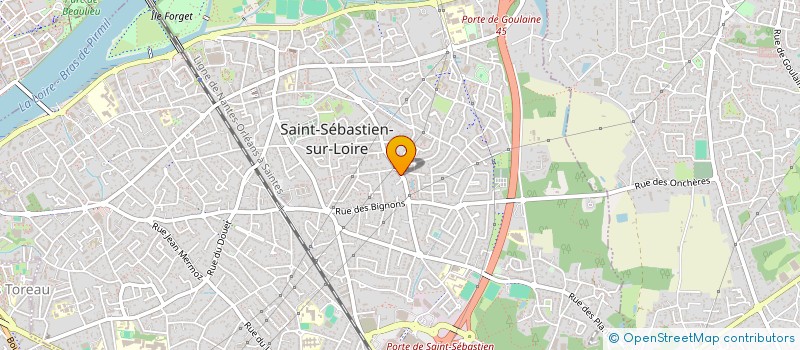 localisation de l'entreprise IS IMMO à SAINT-SEBASTIEN-SUR-LOIRE