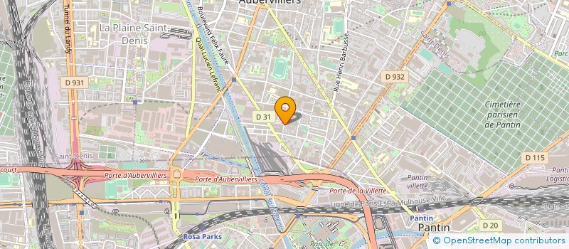 localisation de l'entreprise IS-LAND à AUBERVILLIERS