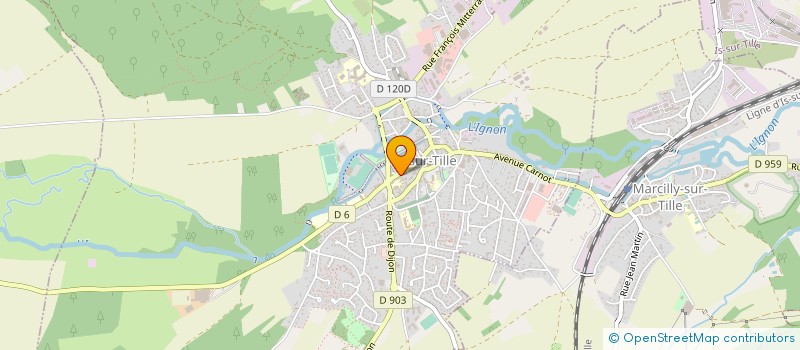 localisation de l'entreprise IS'LAND INFORMATIQUE à IS-SUR-TILLE
