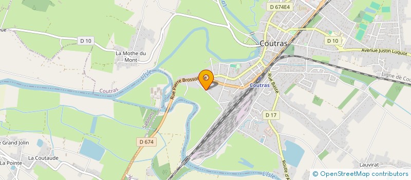 localisation de l'entreprise IS MEDIA SARL  COUTRAS