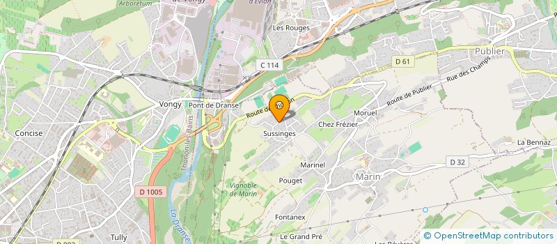 localisation de l'entreprise IS'PEINTURE  MARIN