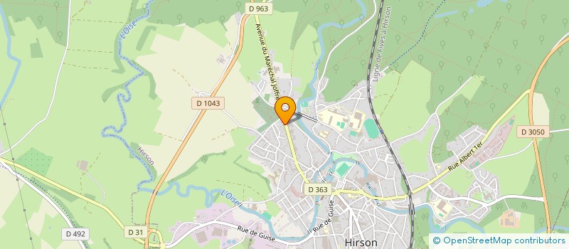 localisation de l'entreprise IS PRESTIGE à HIRSON