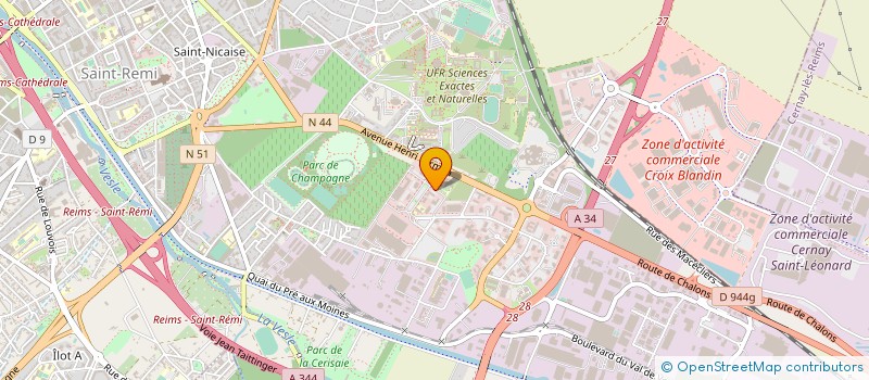localisation de l'entreprise IS RECRUTEMENT  REIMS