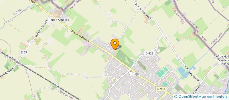 localisation de l'entreprise IS VOYAGES  NIEPPE