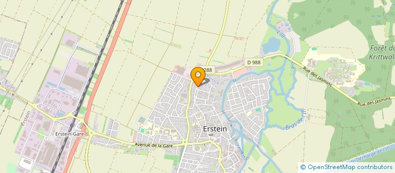 localisation de l'entreprise IS3D  ERSTEIN
