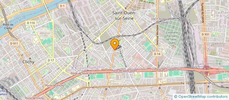 localisation de l'entreprise ISA à SAINT-OUEN-SUR-SEINE