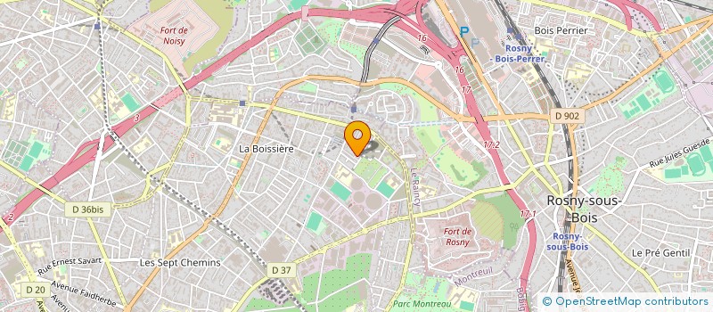 localisation de l'entreprise ISA à MONTREUIL
